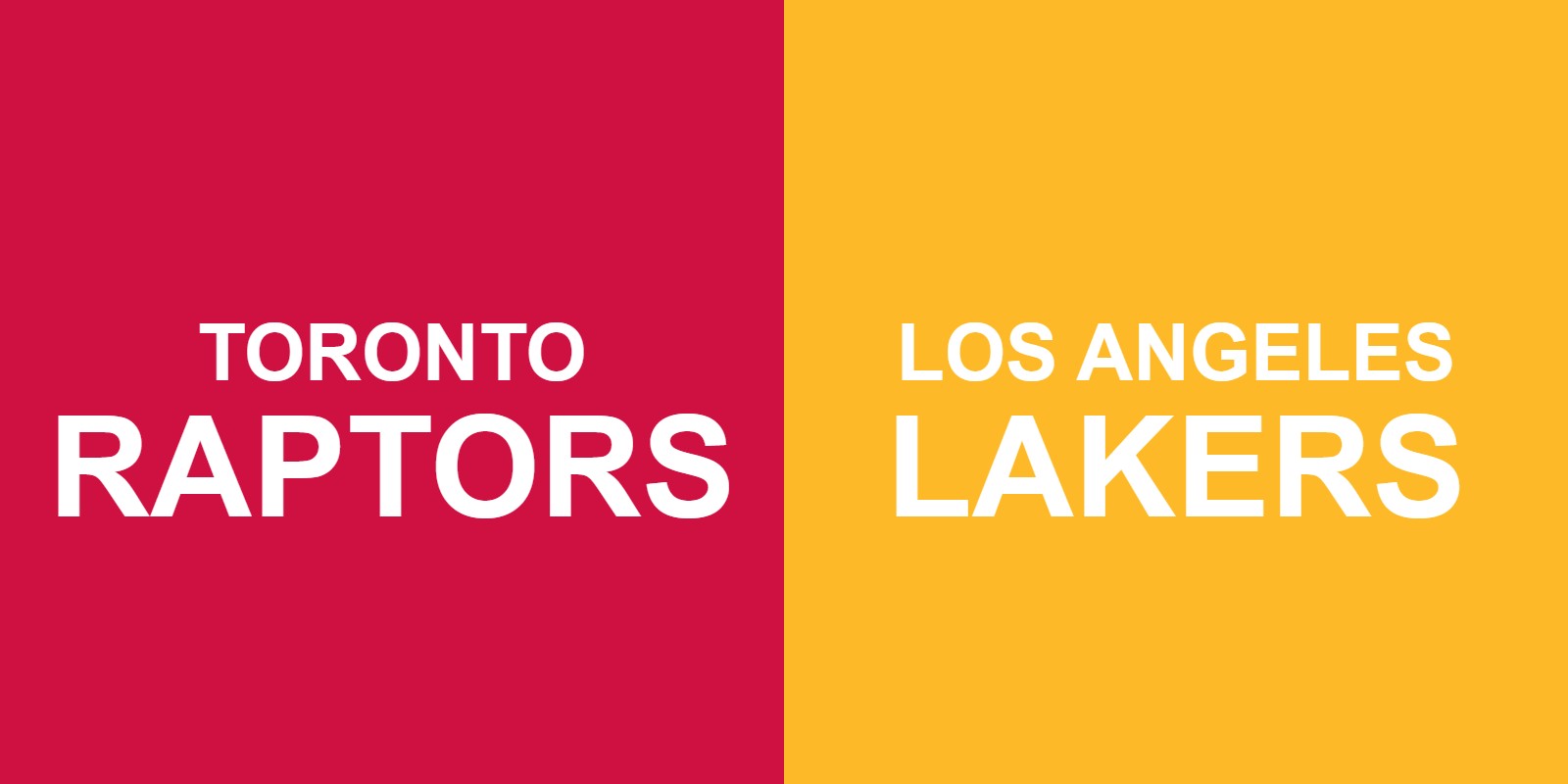 Raptors vs Lakers