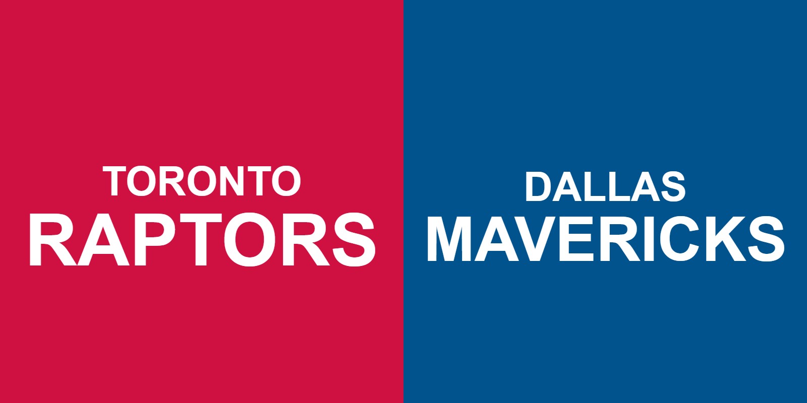 Raptors vs Mavericks