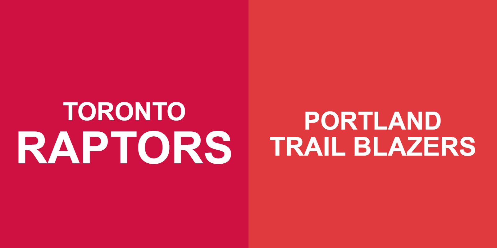 Raptors vs Trail Blazers