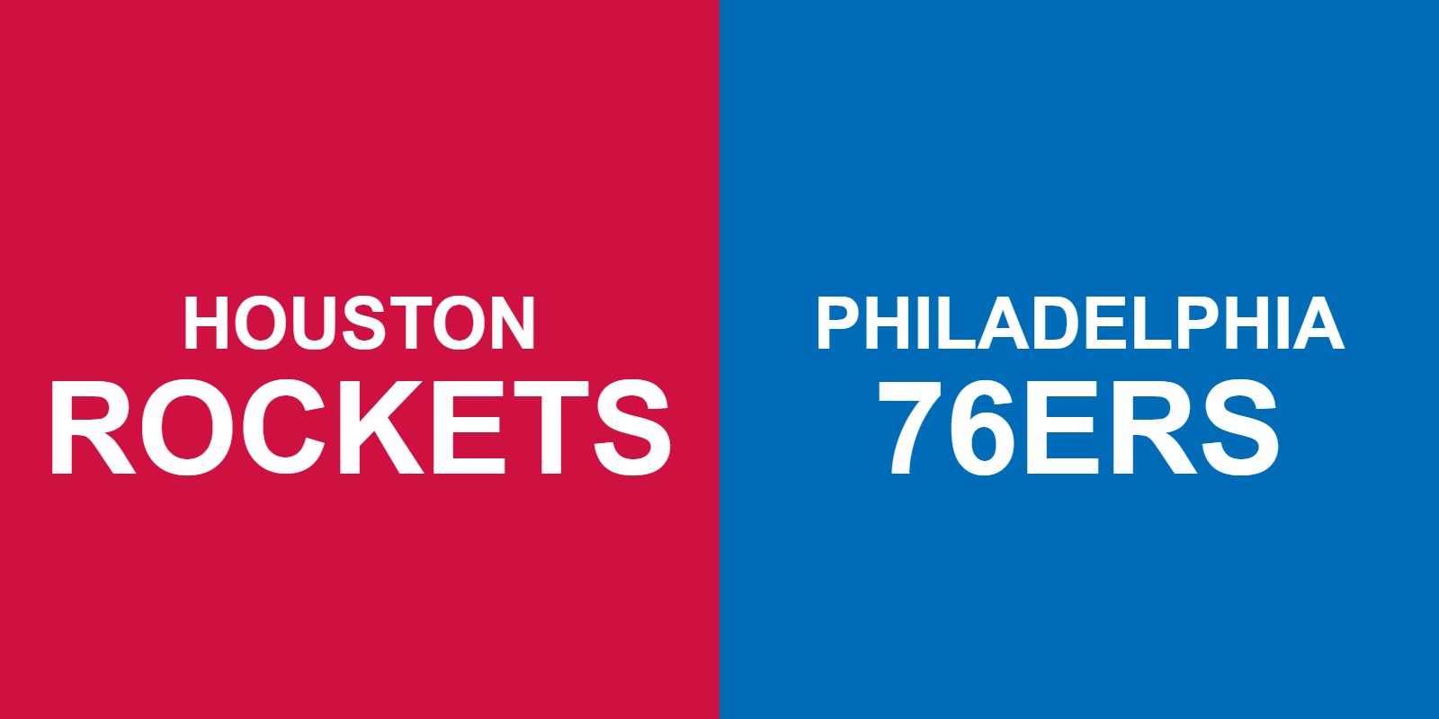 Rockets vs 76ers