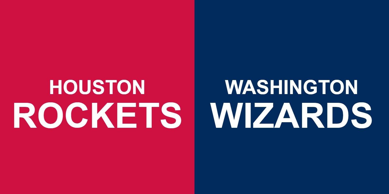 Rockets vs Wizards