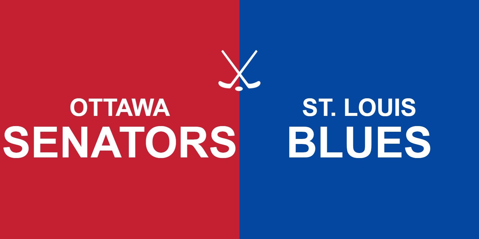 Senators vs Blues