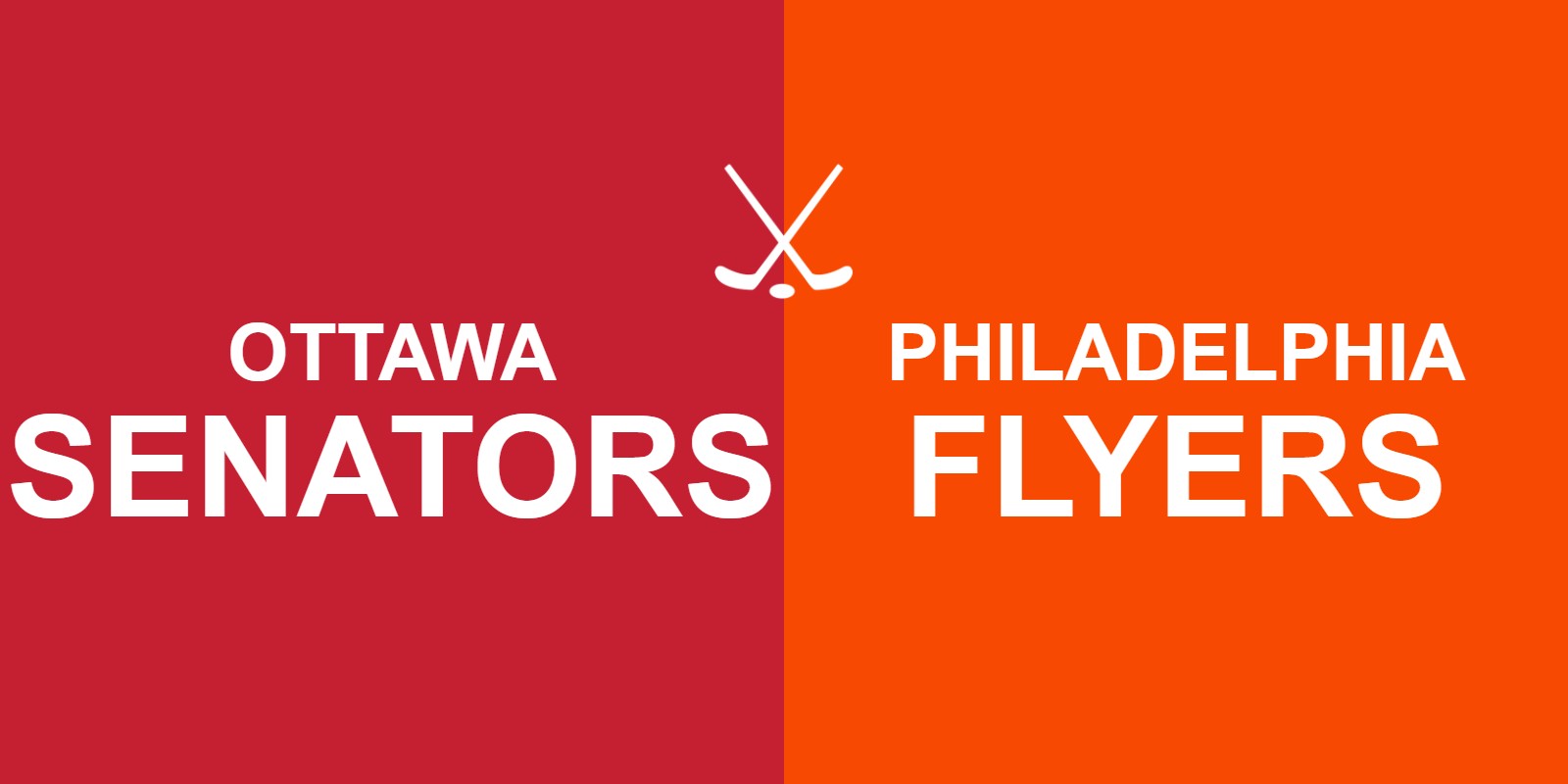 Senators vs Flyers
