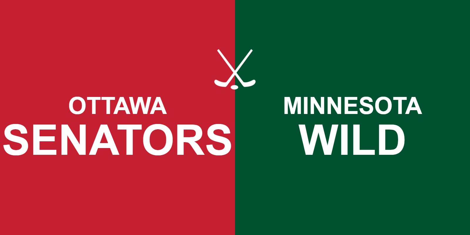 Senators vs Wild