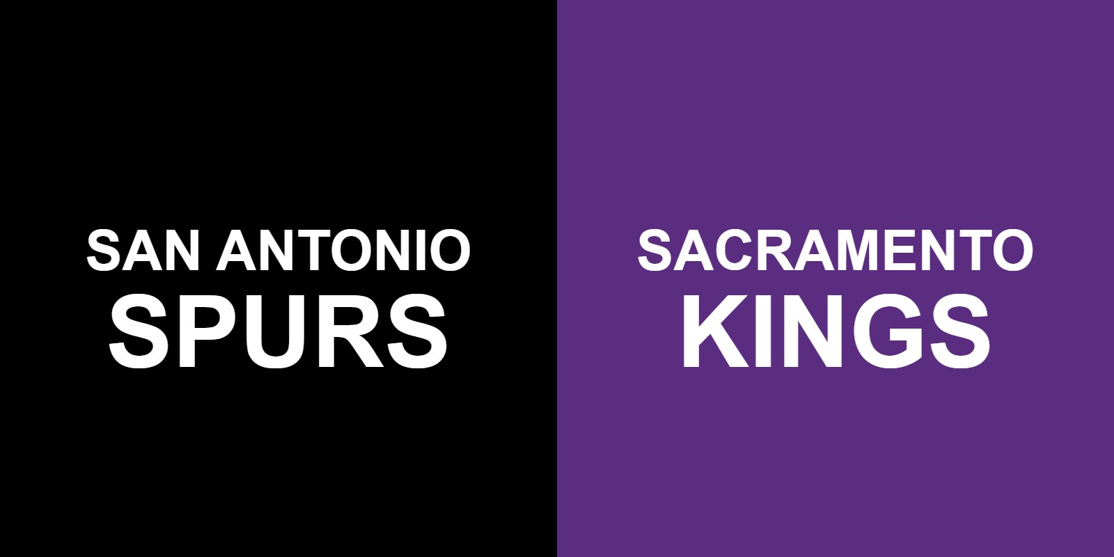 Spurs vs Kings
