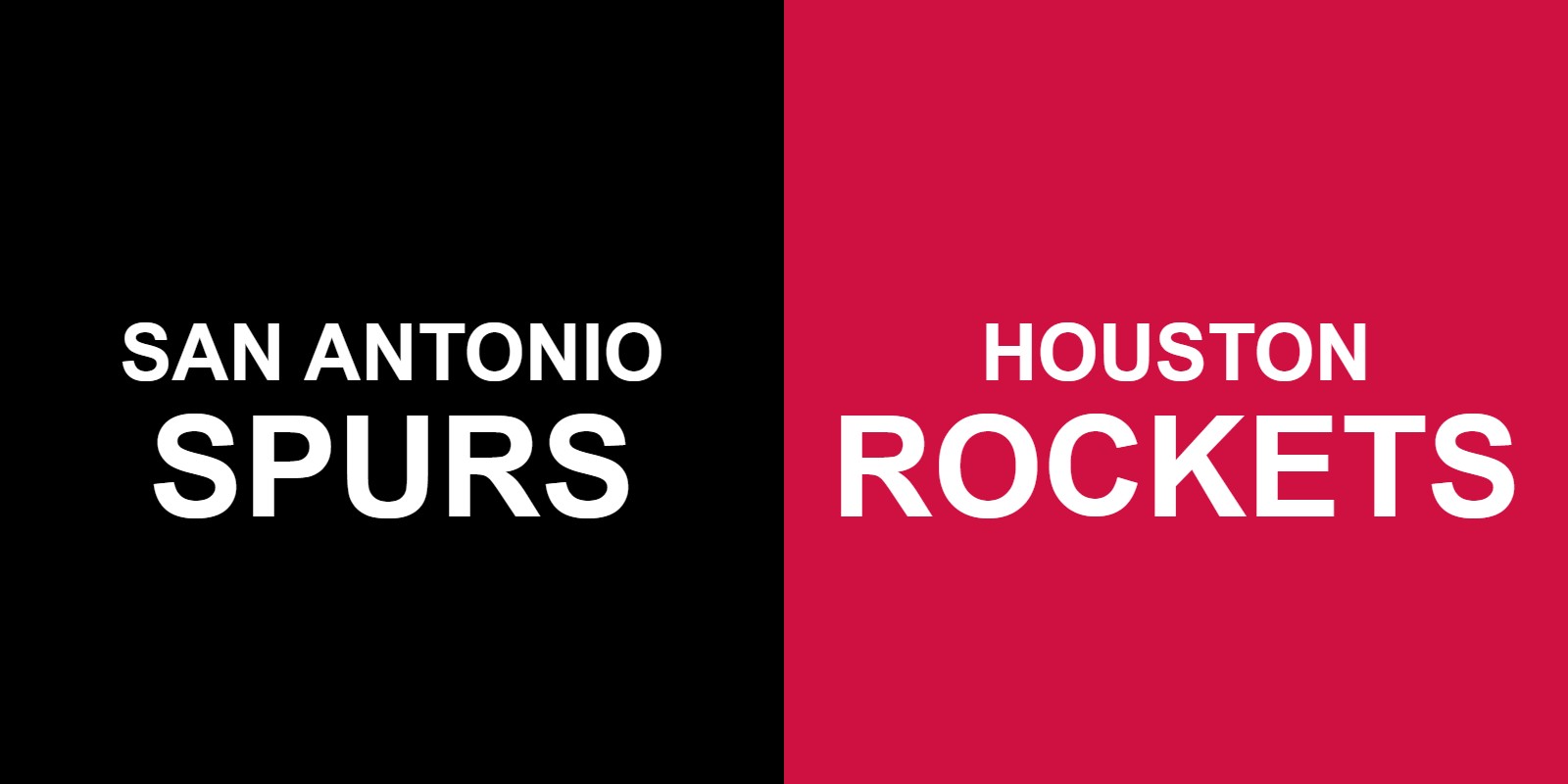 Spurs vs Rockets