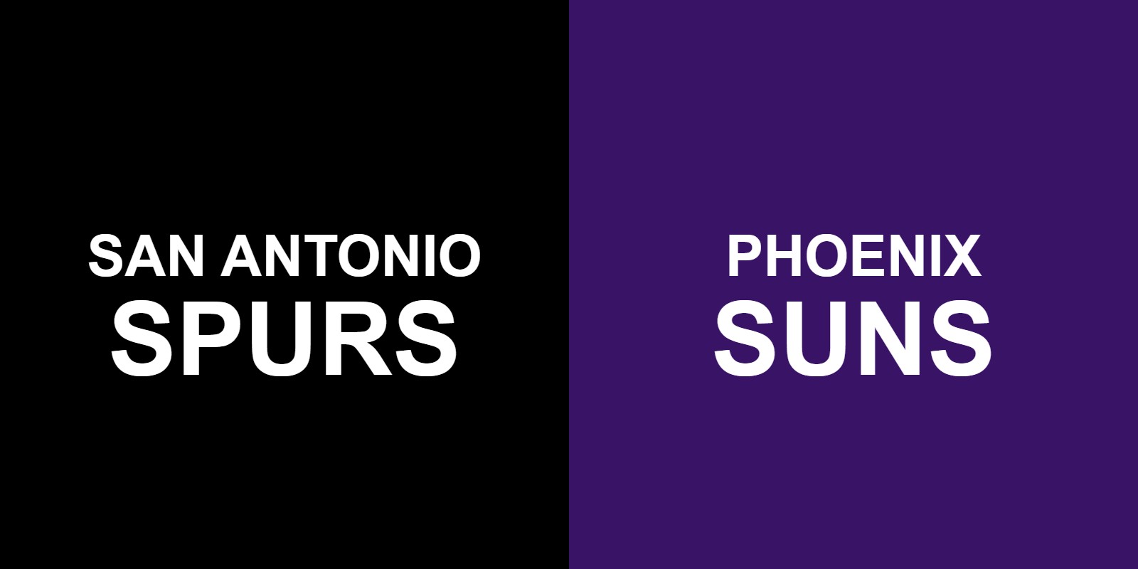 Spurs vs Suns