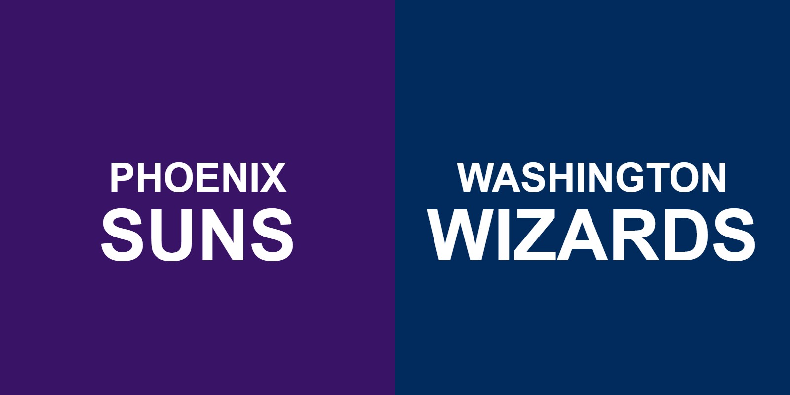 Suns vs Wizards