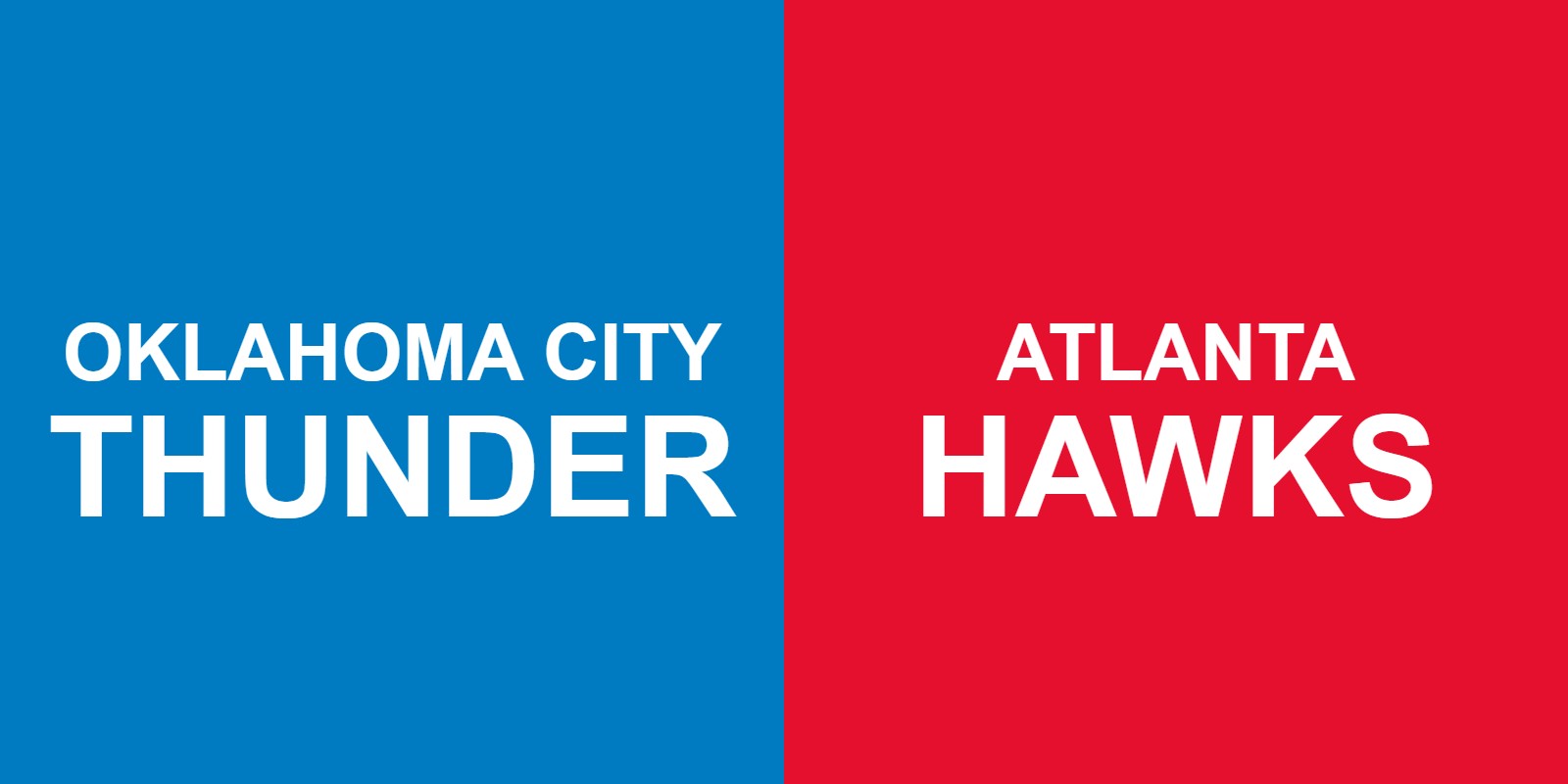 Thunder vs Hawks