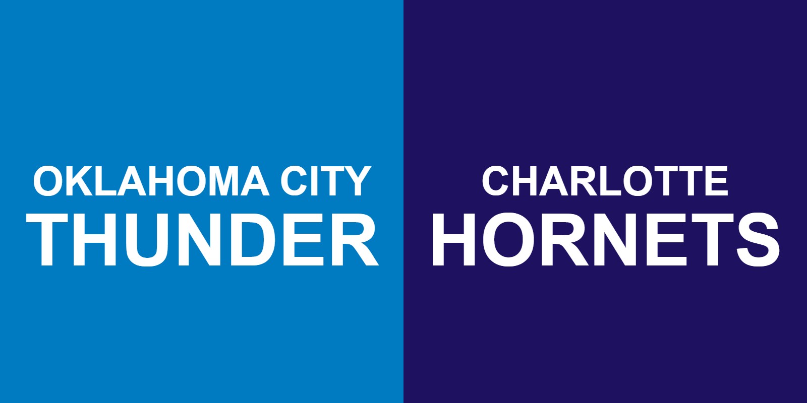 Thunder vs Hornets