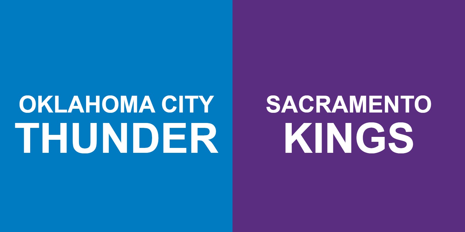 Thunder vs Kings