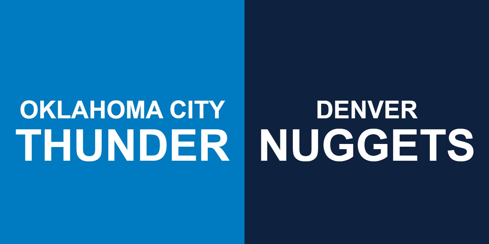 Thunder vs Nuggets