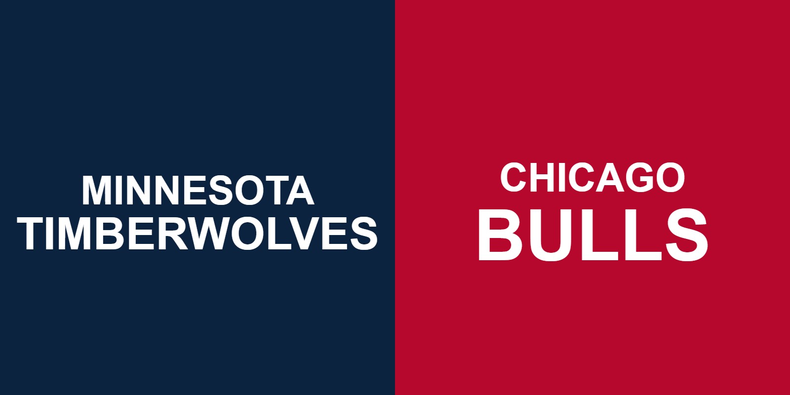 Timberwolves vs Bulls