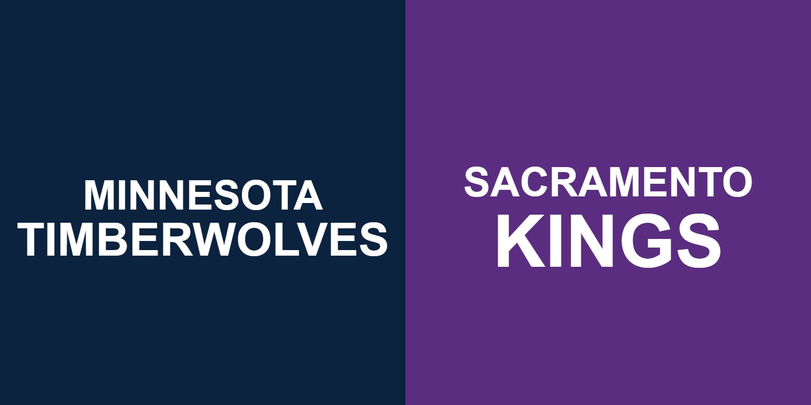 Timberwolves vs Kings