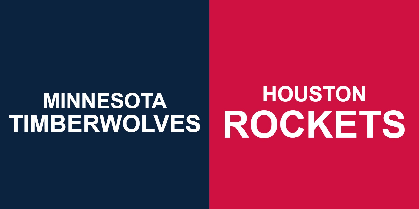 Timberwolves vs Rockets