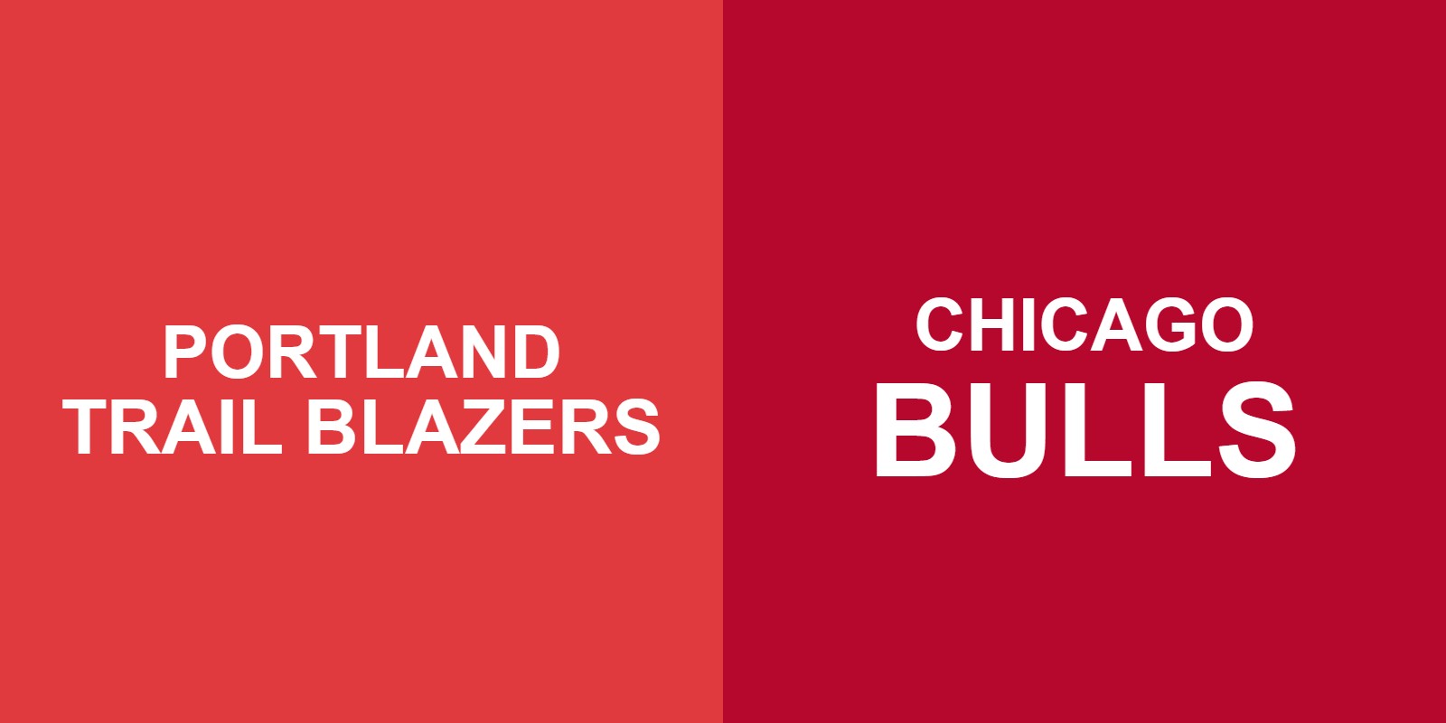 Trail Blazers vs Bulls