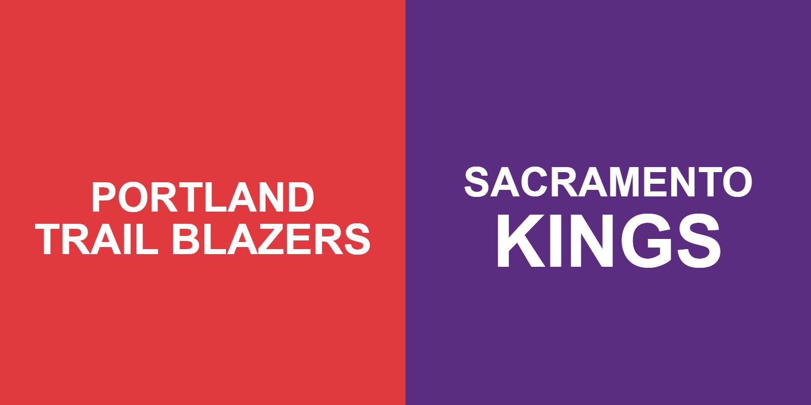 Trail Blazers vs Kings