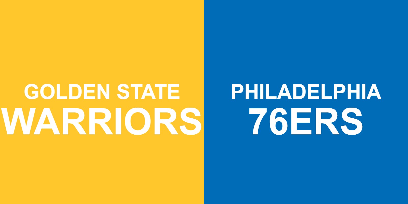 Warriors vs 76ers
