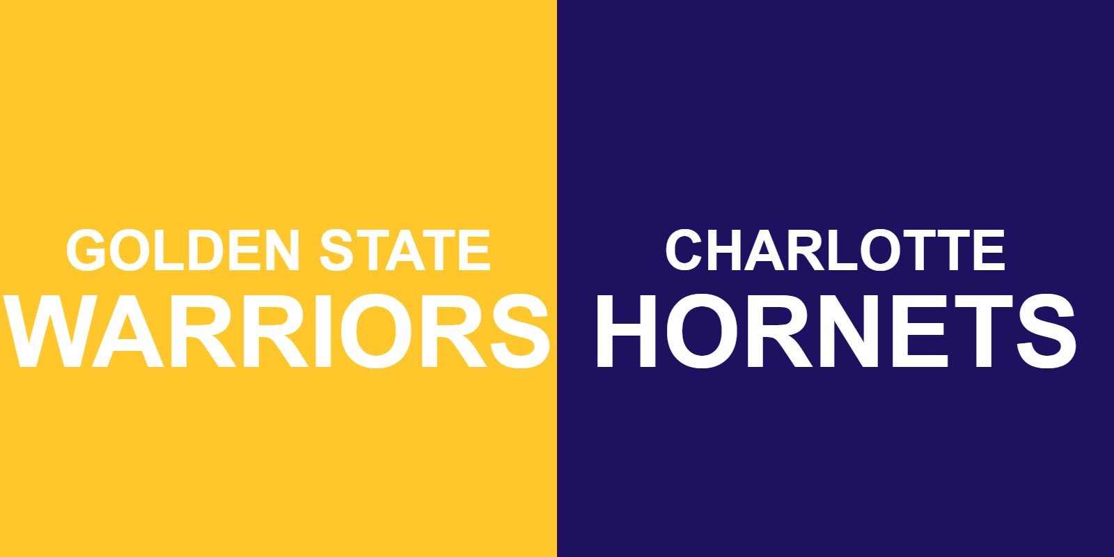 Warriors vs Hornets