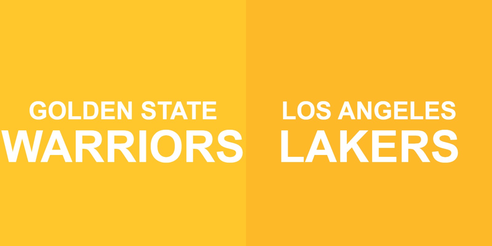 Warriors vs Lakers