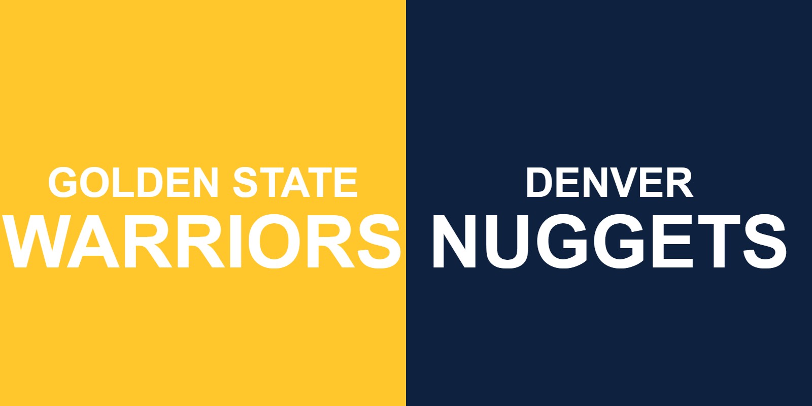 Warriors vs Nuggets