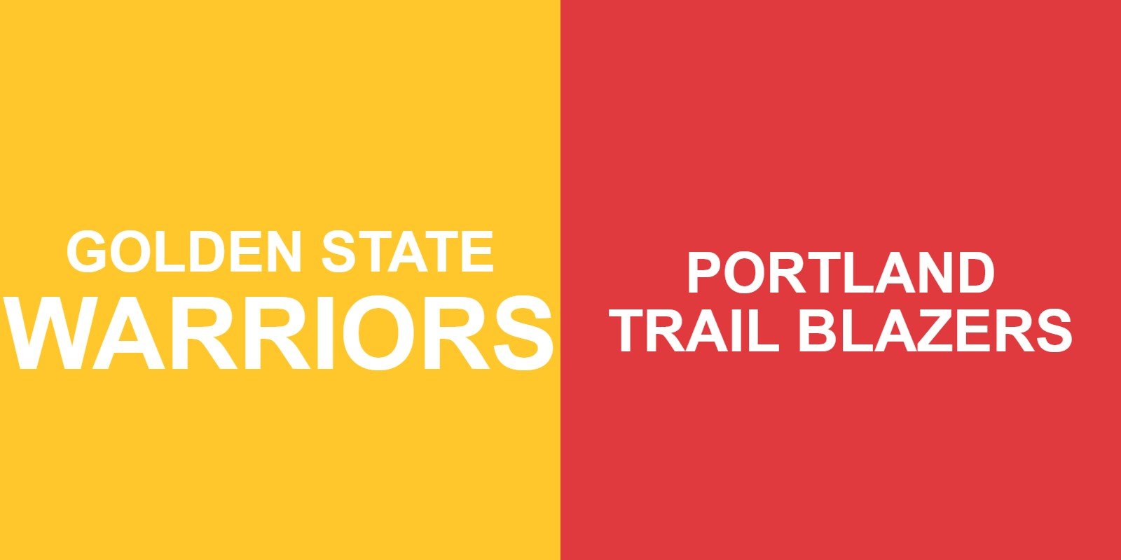 Warriors vs Trail Blazers