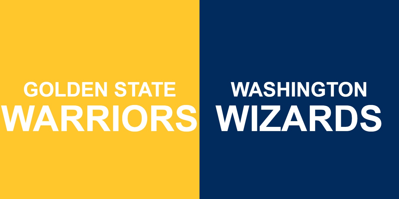 Warriors vs Wizards
