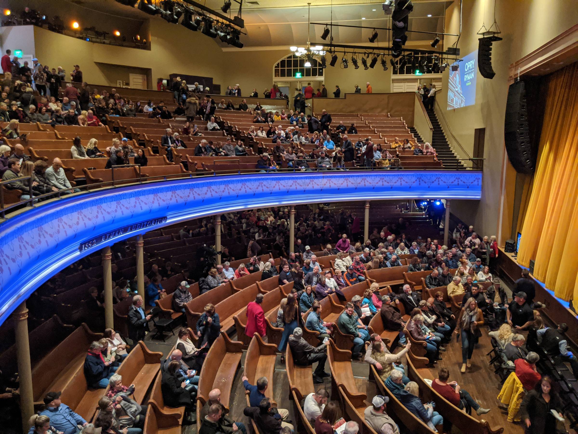 Ryman Auditorium Seating