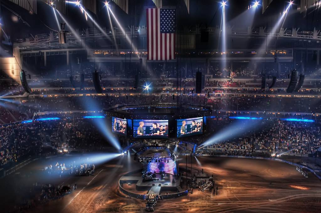 Houston rodeo setup