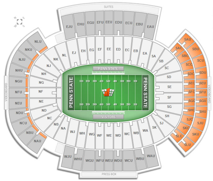 Penn State Stadium Seating Chart