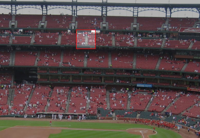 Aisle between Sections 344 and 345