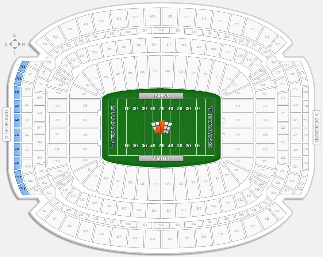 Houston Rodeo Club Level Seating Chart