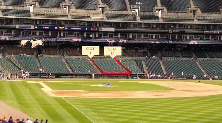 Comerica Park Section 134 Seating Row Layout