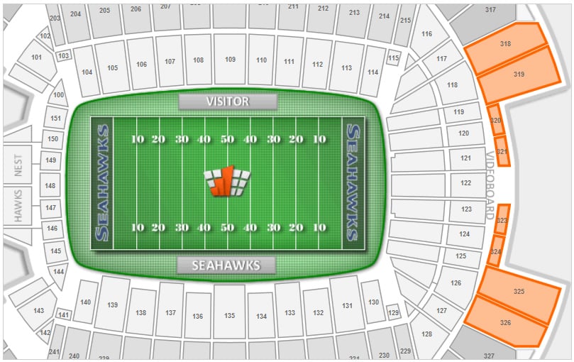 Exposed 300 Level Seating at CenturyLink Field