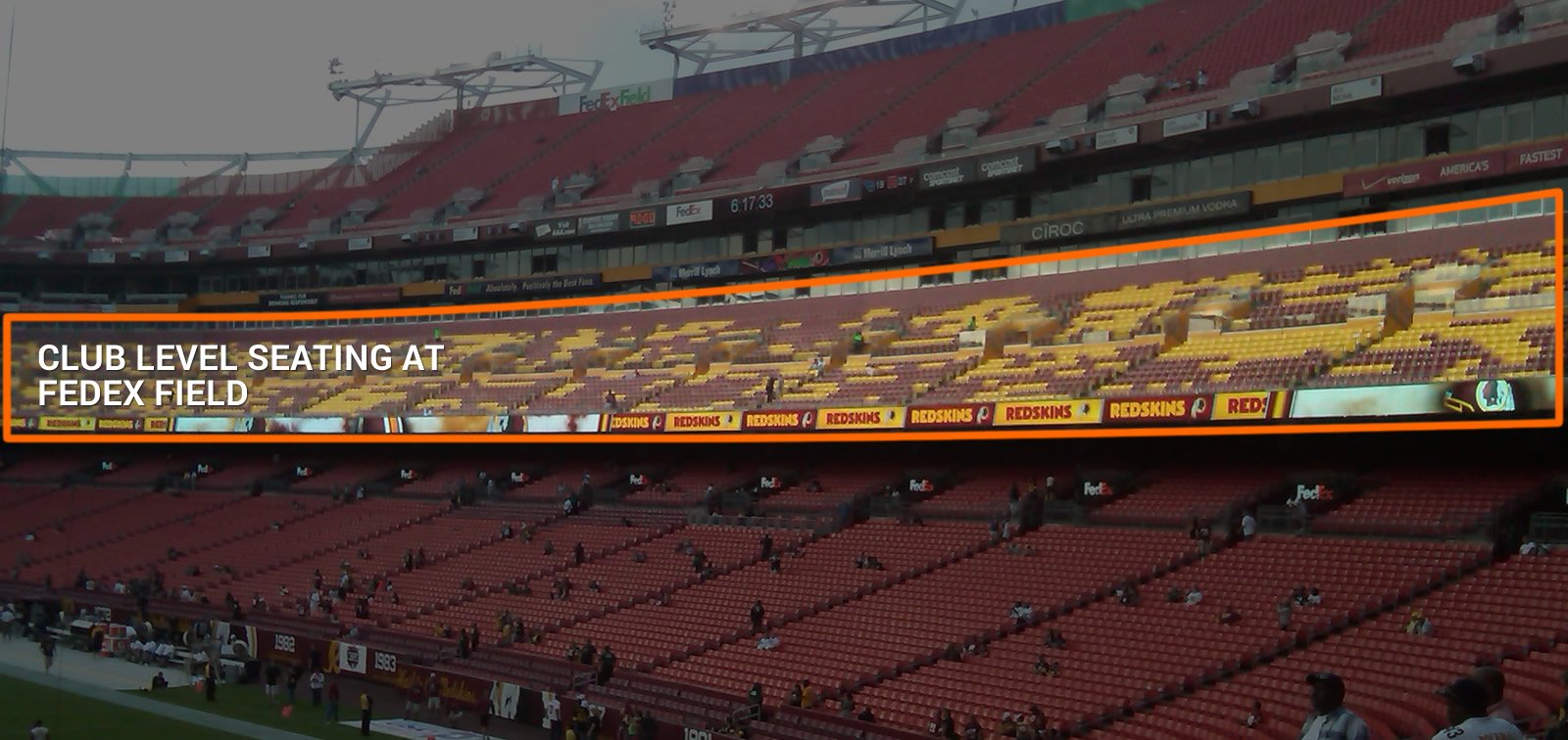 Redskins Seating Chart Club Level