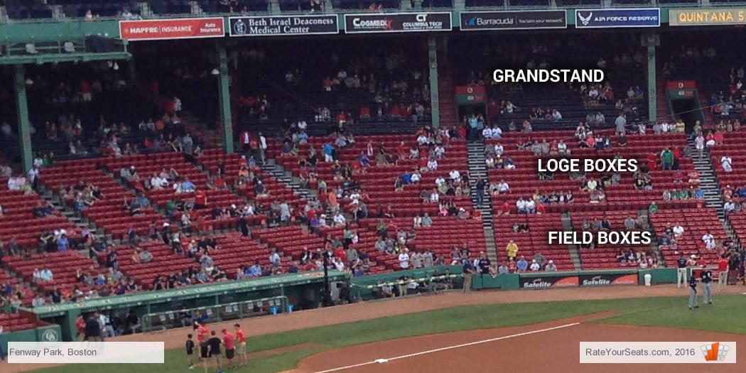 Fenway Seating Chart Grandstand