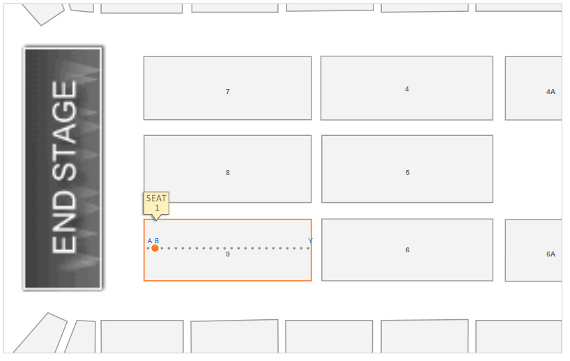 Seating Layout in Floor Section 9