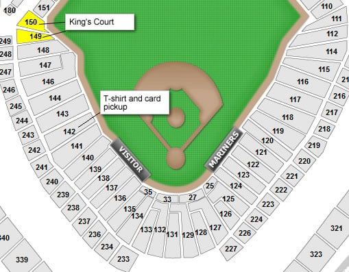 Mariners Seating Chart Seat Numbers