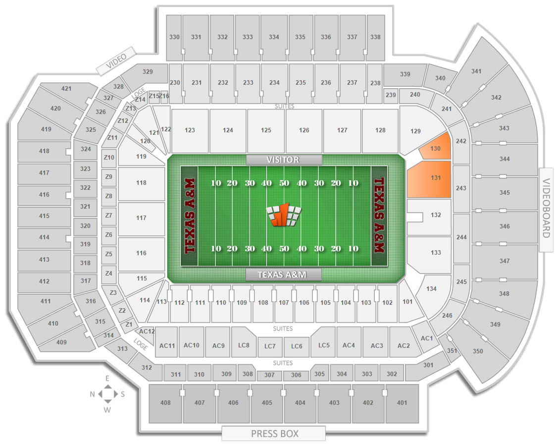 Lsu Stadium Seating Chart Visitor Section