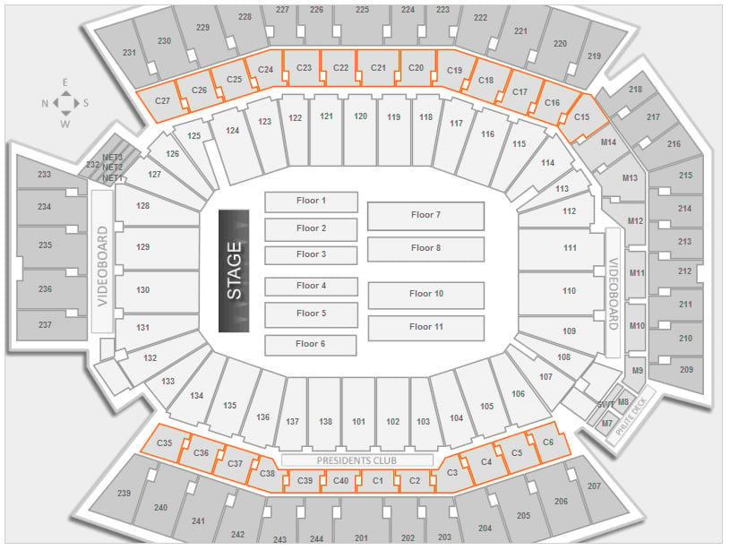 Kenny Chesney Lincoln Financial Field Seating Chart