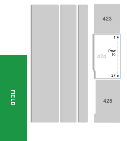 Section 424 Row 10