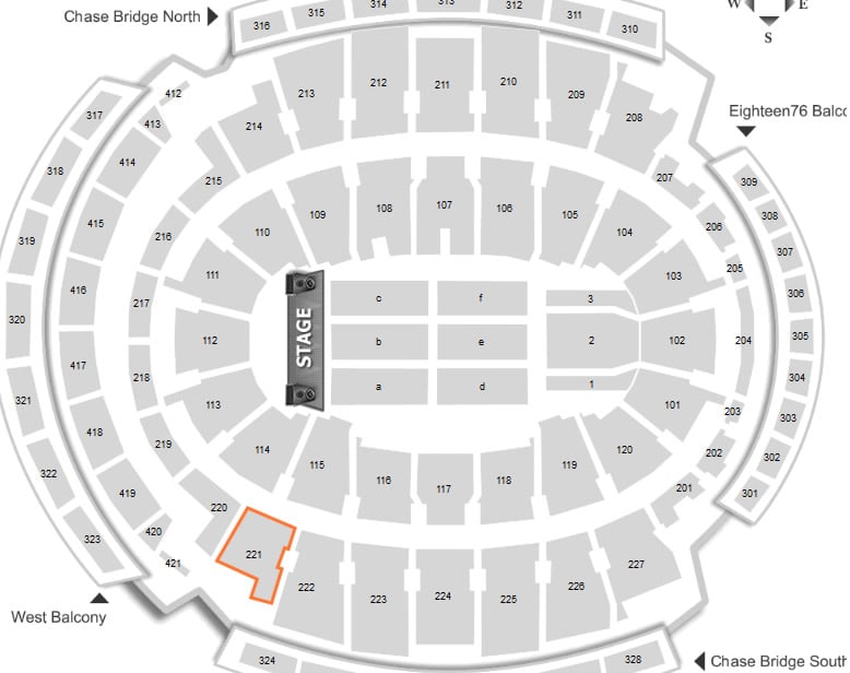 Msg Seating Chart Jonas Brothers