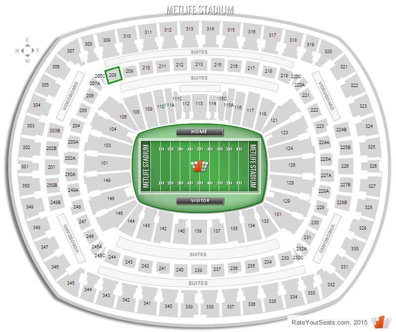 Metlife Stadium Suites Seating Chart