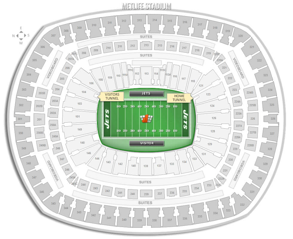 Metlife Stadium East Rutherford Nj Seating Chart