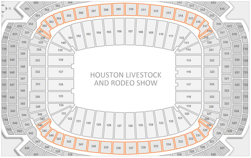 Star Of Texas Rodeo Seating Chart