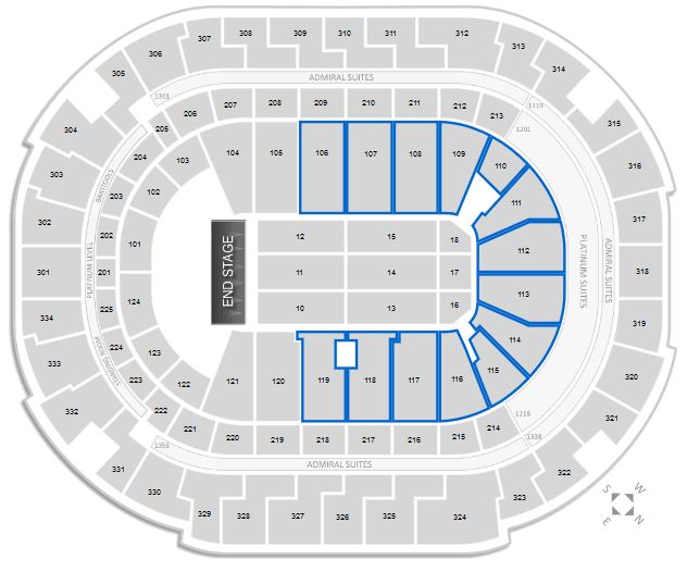 Plaza level at American Airlines Center