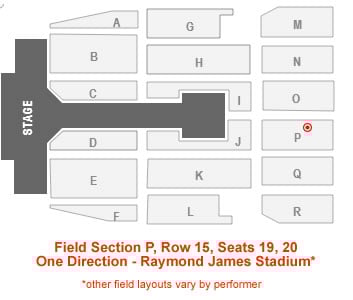 One Direction Field Seats