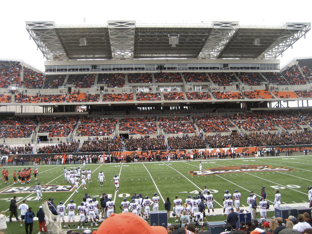 View from the West Sideline at Reser Stadium