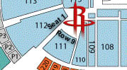 Rockets player tunnel in Section 111