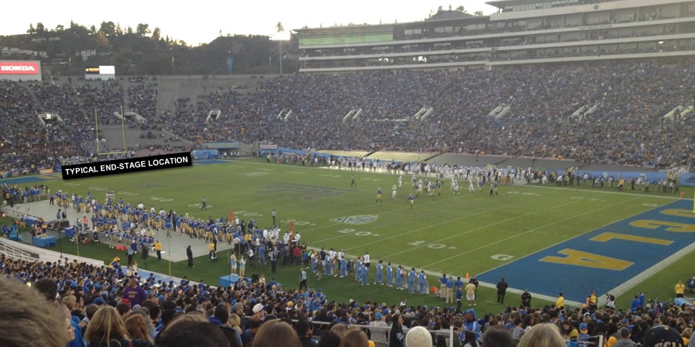 Rose Bowl Stadium Concert Seating Chart Interactive Map What Is The View Like From Section 8 H Row 57 For A Concert At Rose Bowl